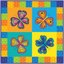 Load image into Gallery viewer, NEW! Flutter Fun:Kaleidoscope Fabrics - Free Pattern