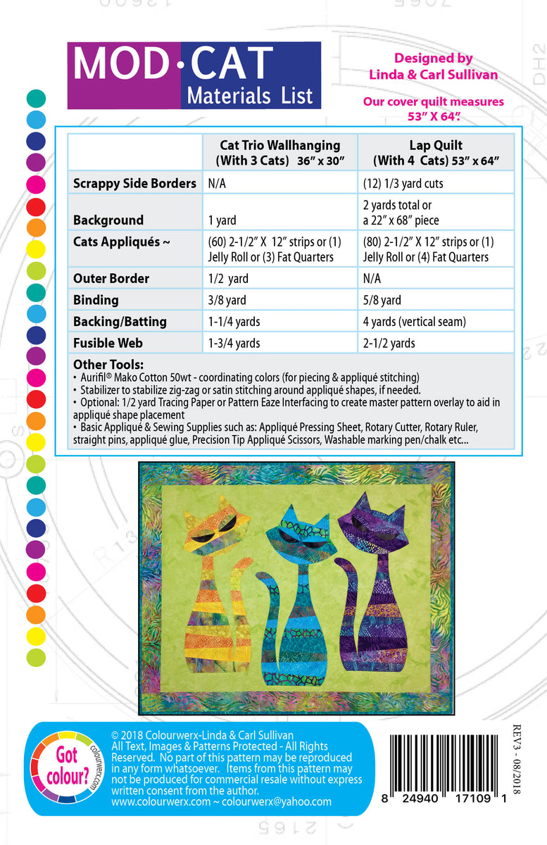 Funky Chickens Pre-Cut Ready-To-Sew Quilt Kit Fabric Pattern