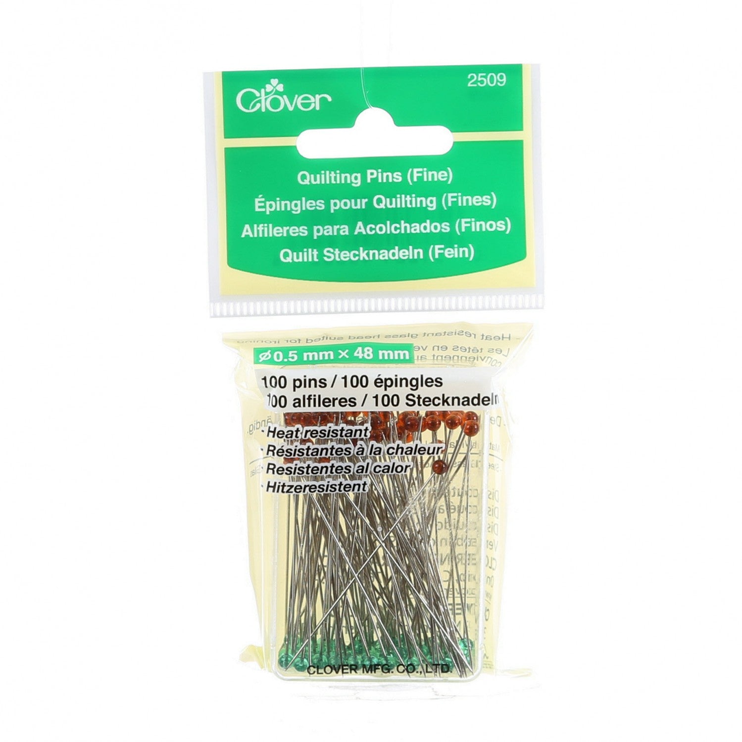 Clover Fine Quilting Pins #2509