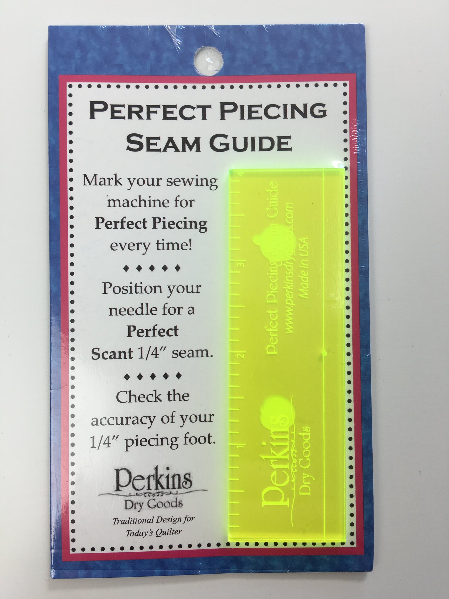 Perfect Piecing Seam Guide, Perkins Dry Goods #PDG-301